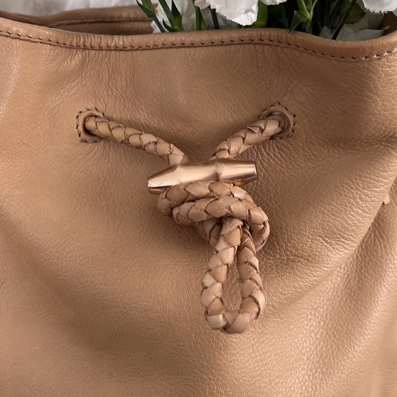 JOIE Mabel Leather Bucket Bag - Brown Cross body - Picture 3 of 16